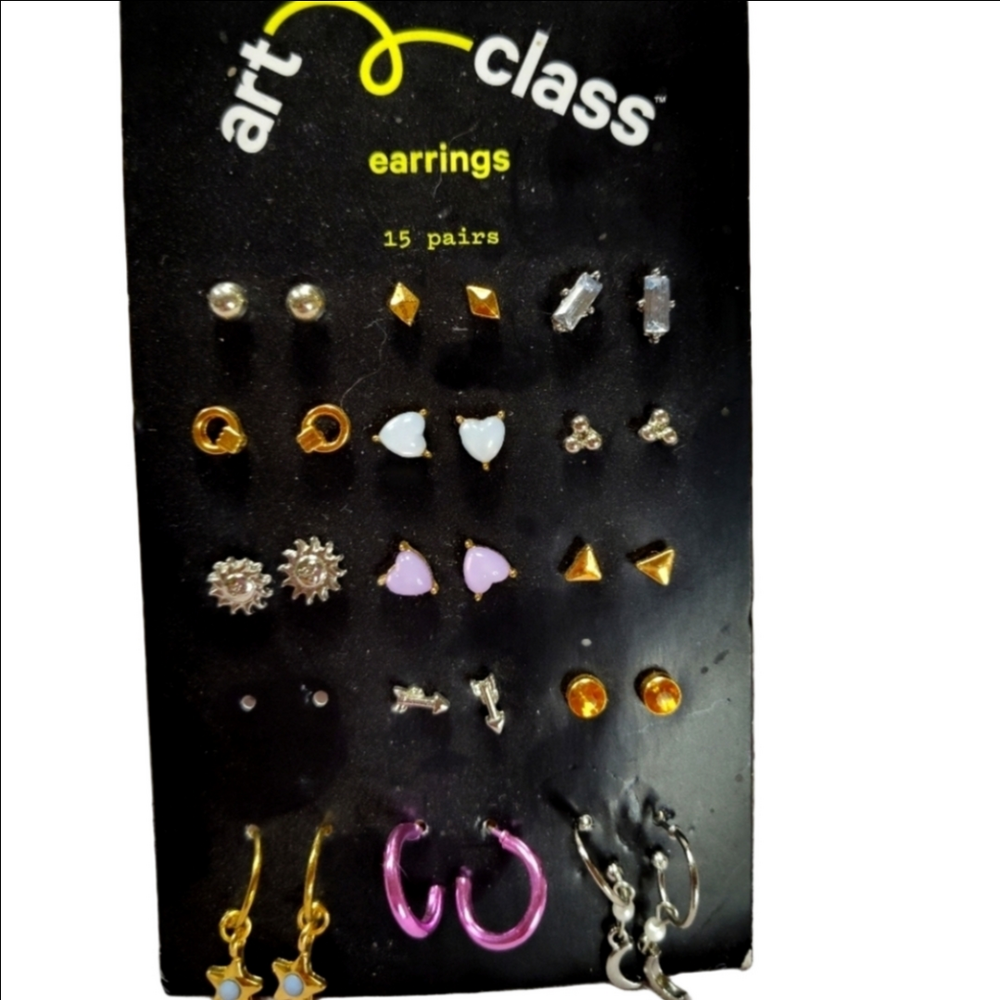 Art Class Earrings Set 14 Pairs New With Tags